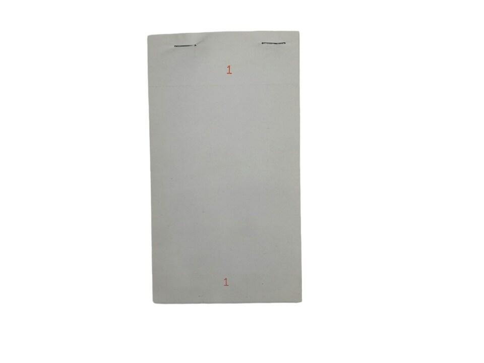 image 1 of Pack of 10 95mm x 165mm Plain White Numbered Service Pads
