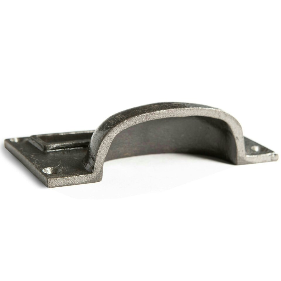 image 1 of Hammer & Tongs Filing Cabinet Drawer Pull with Card Frame - W100mm x H50mm - Raw N/A