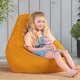 image 3 of Kids High Back Bean Bag Ochre Yellow Indoor Outdoor Childrens Bean Bags