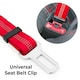 image 4 of KCT Red Car Seatbelt for Dogs - 2 Pack Red | L