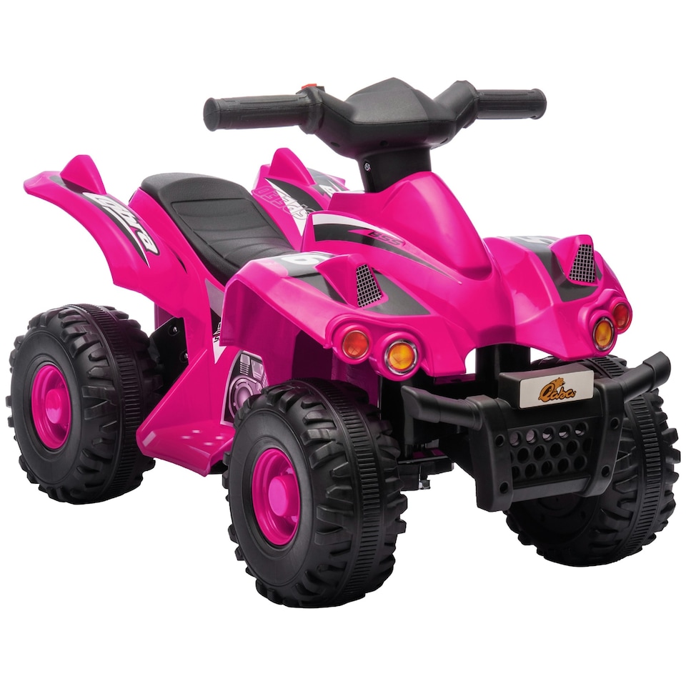 image 1 of AIYAPLAY 6V Kids Electric Quad Bike with Music, Forward Function, Pink