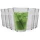 image 1 of Duralex Picardie Highball Cocktail Glasses - 360ml Glass Tumblers - Pack of 6 Clear