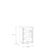 image 8 of Alice Springs Bedside Cabinet with 3 Drawers Push-to-Open in Light Grey