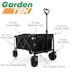 image 2 of GardenTek Garden Festival Trolley / Cart / Wagon Wheels, 120kg Load, 135L Capacity with Brakes | GTW260