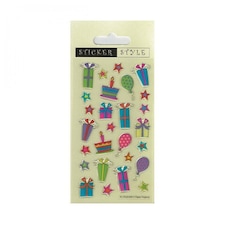 Paper Projects Resin Gifts & Balloons Stickers - Multicoloured - One Size