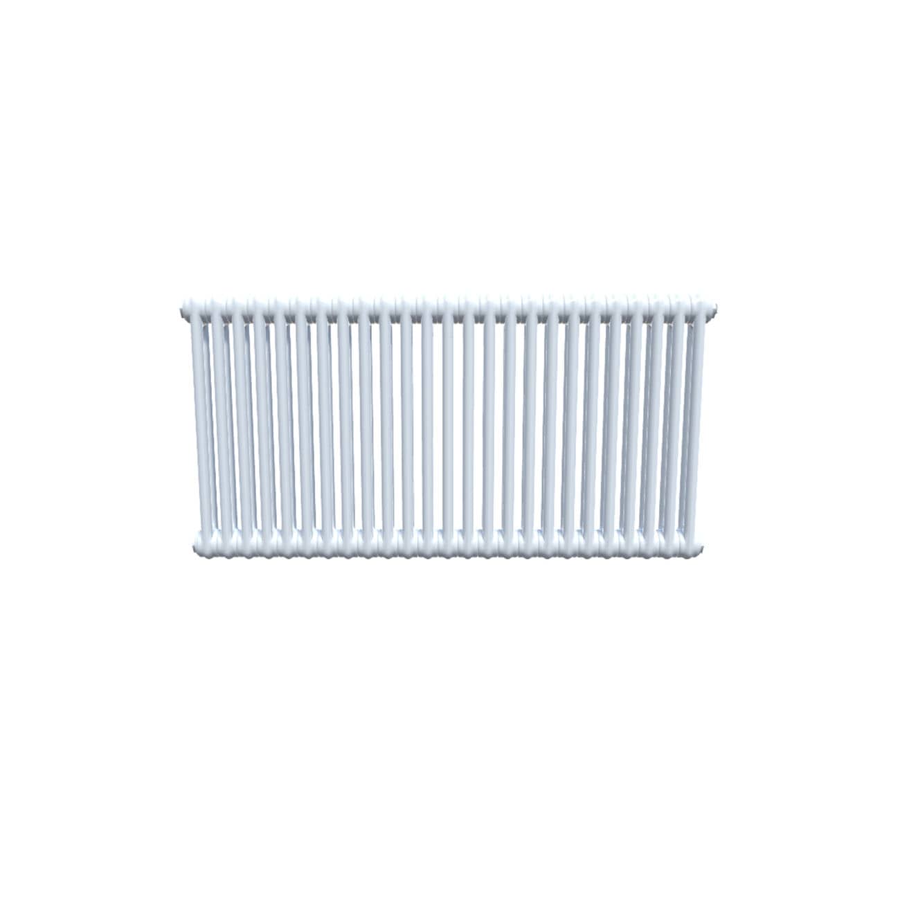 UK Radiators Bircham Double Column Horizontal Cast-Iron Radiator - White - (H) 602 x (W) 1151mm