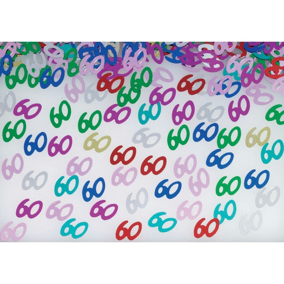 image 1 of Bristol Novelty Number Confetti - Multicoloured - 60