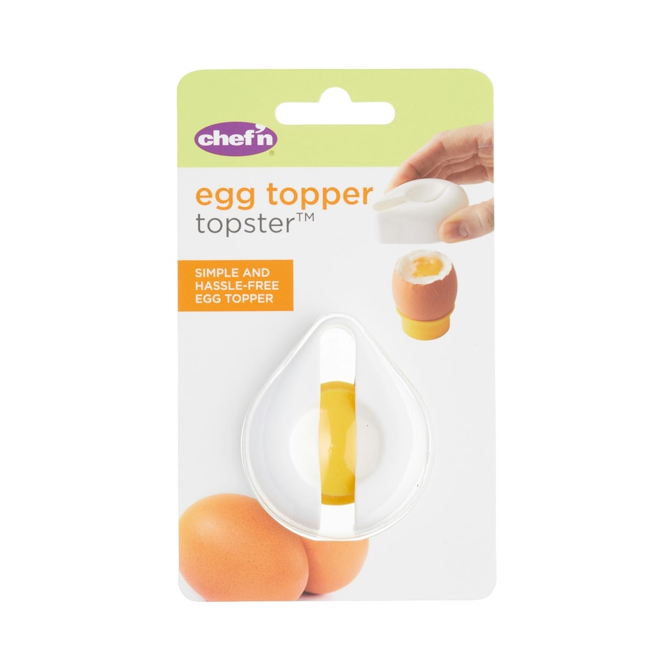 image 1 of Chef'n Topster Egg Topper Cutter BPA-Free Stainless Steel