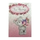 image 2 of From The Bump Teddy Holding Flowers Design Mother's Day Card