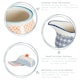 image 2 of Nicola Spring Hand-Printed Butter Dish - 18.5 x 12cm - Blue Multi