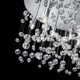 image 2 of Neve  15 Light Extra Large Glass Bubbles Semi Flush Ceiling Pendant Chrome, G9