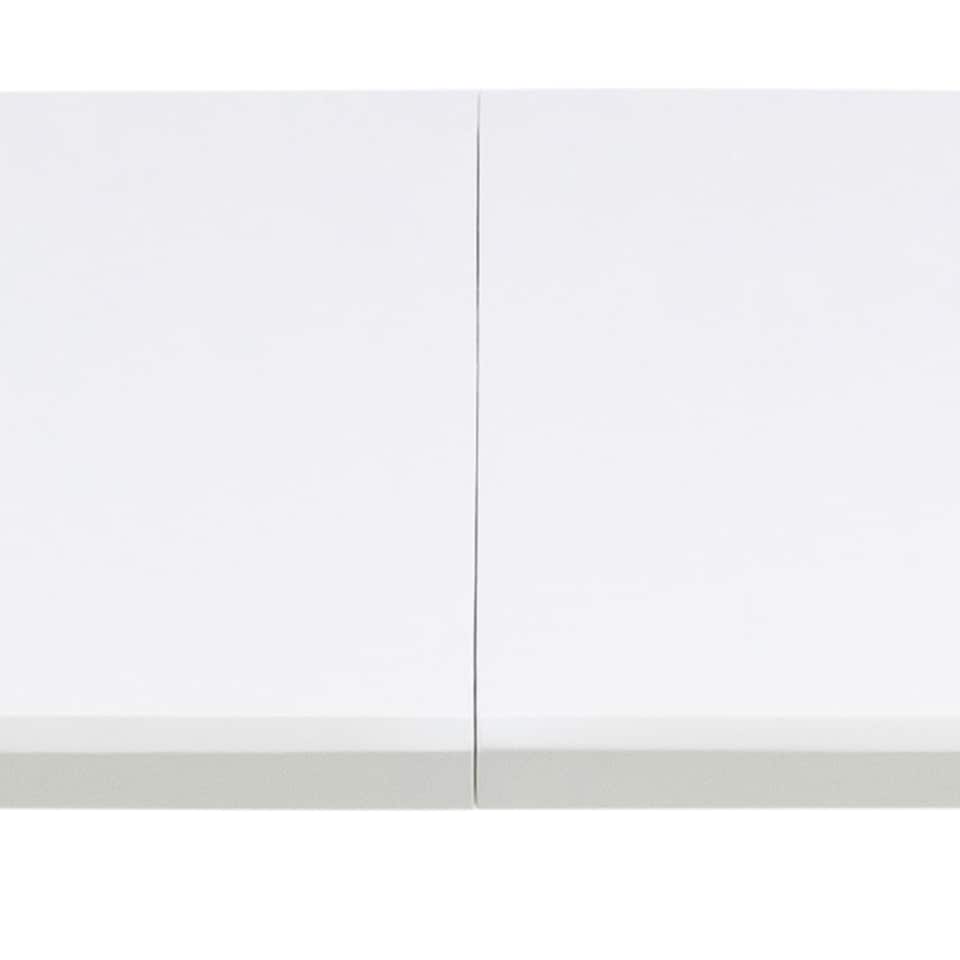 image 1 of Belina Oval Dining Table in White & Oak