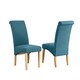 image 1 of Rimini Fabric Dining Chairs - Set of 2 - Teal