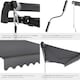image 5 of Retractable Awning Ornella - wall bracket incl, easy adjustment, and UV blocking | Grey | dark grey | 250 x 200 cm | 1
