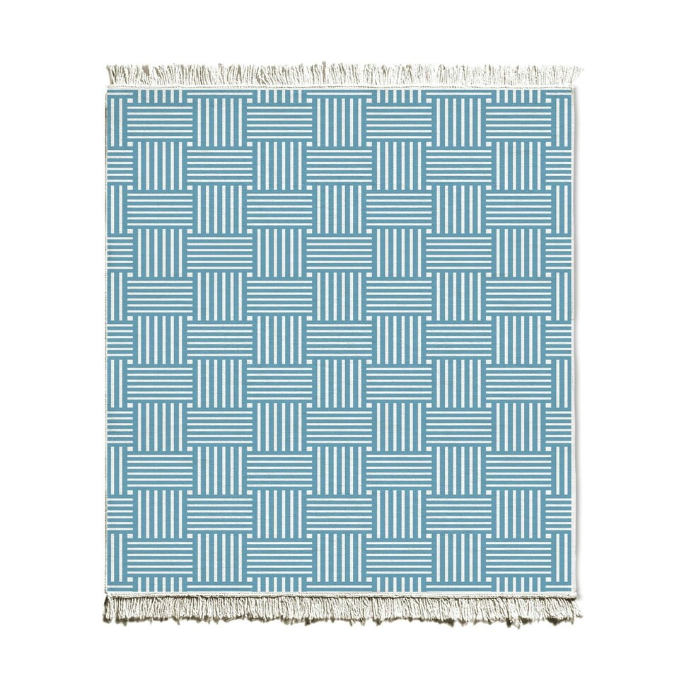 image 1 of Line Collection Kilim Rug - 180 x 120 cm