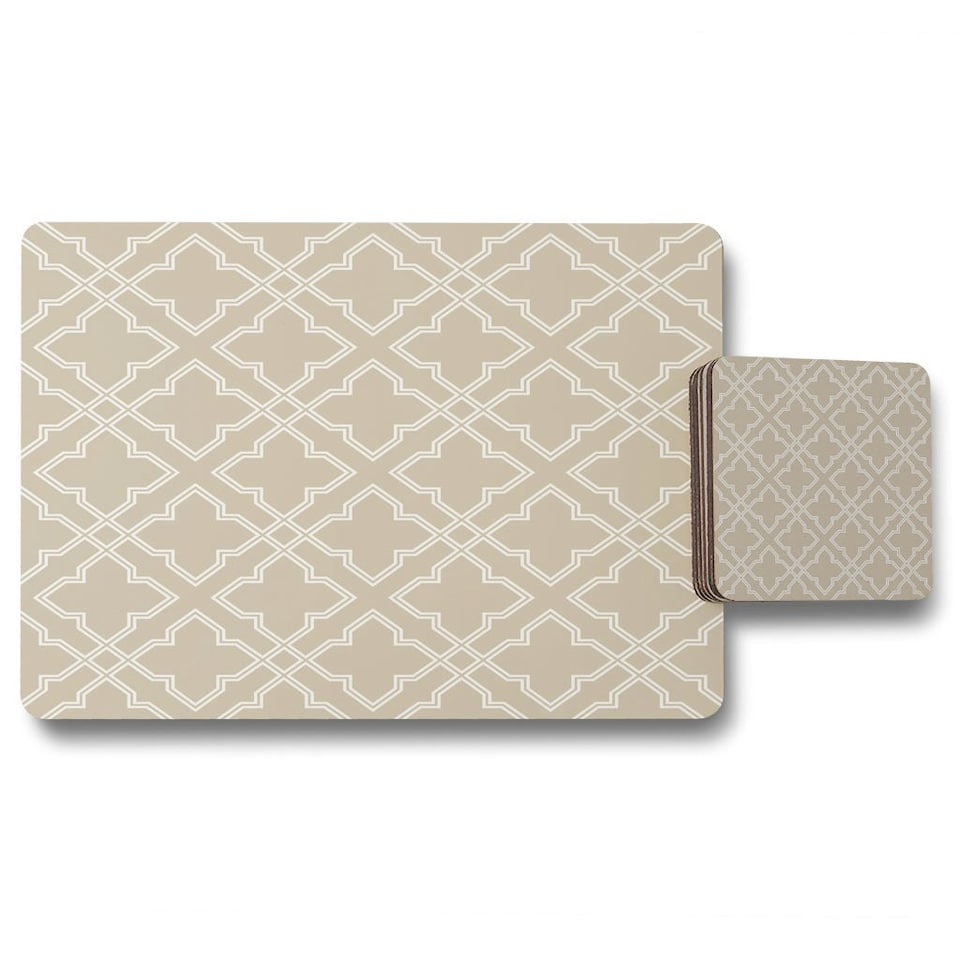 Cross Ornament Pattern (Placemat & Coaster Set)