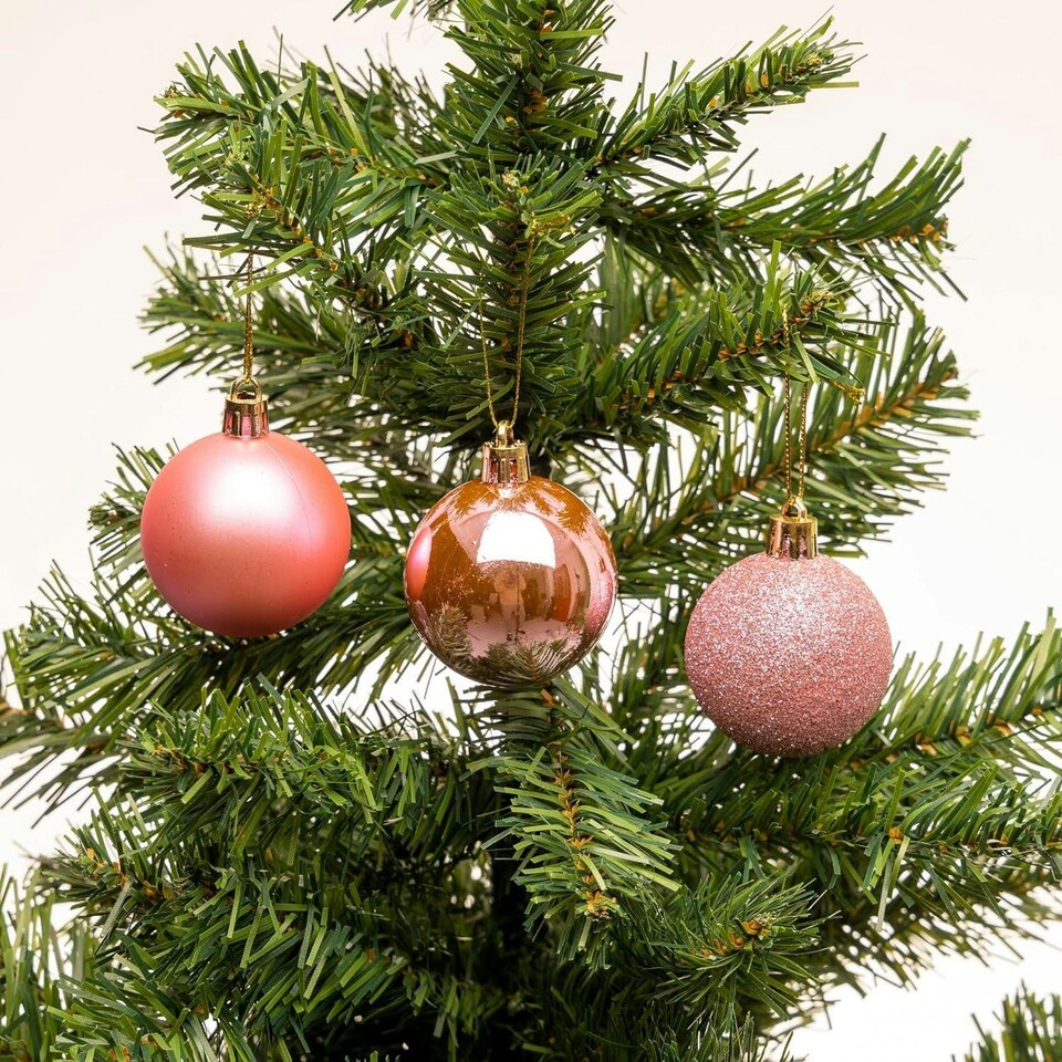 image 1 of 18pcs Pale Pink Baubles (6cm, PVC)