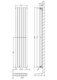 image 8 of Square Vertical Double Panel Radiator, 1800mm x 354mm - Satin White | White | Satin White | 1