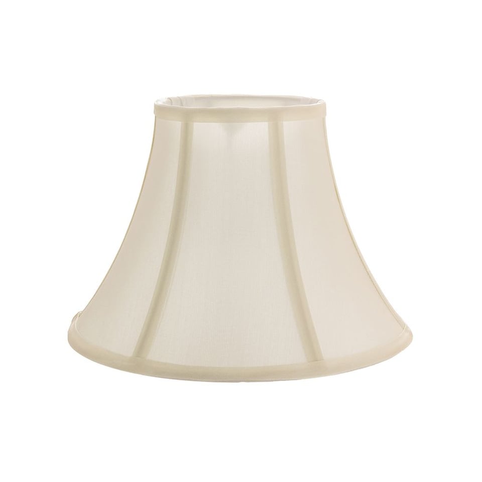 image 1 of Traditional Empire Shaped Small 8" Lamp Shade in Silky Cream Cotton Fabric | Cream | Cream | 1