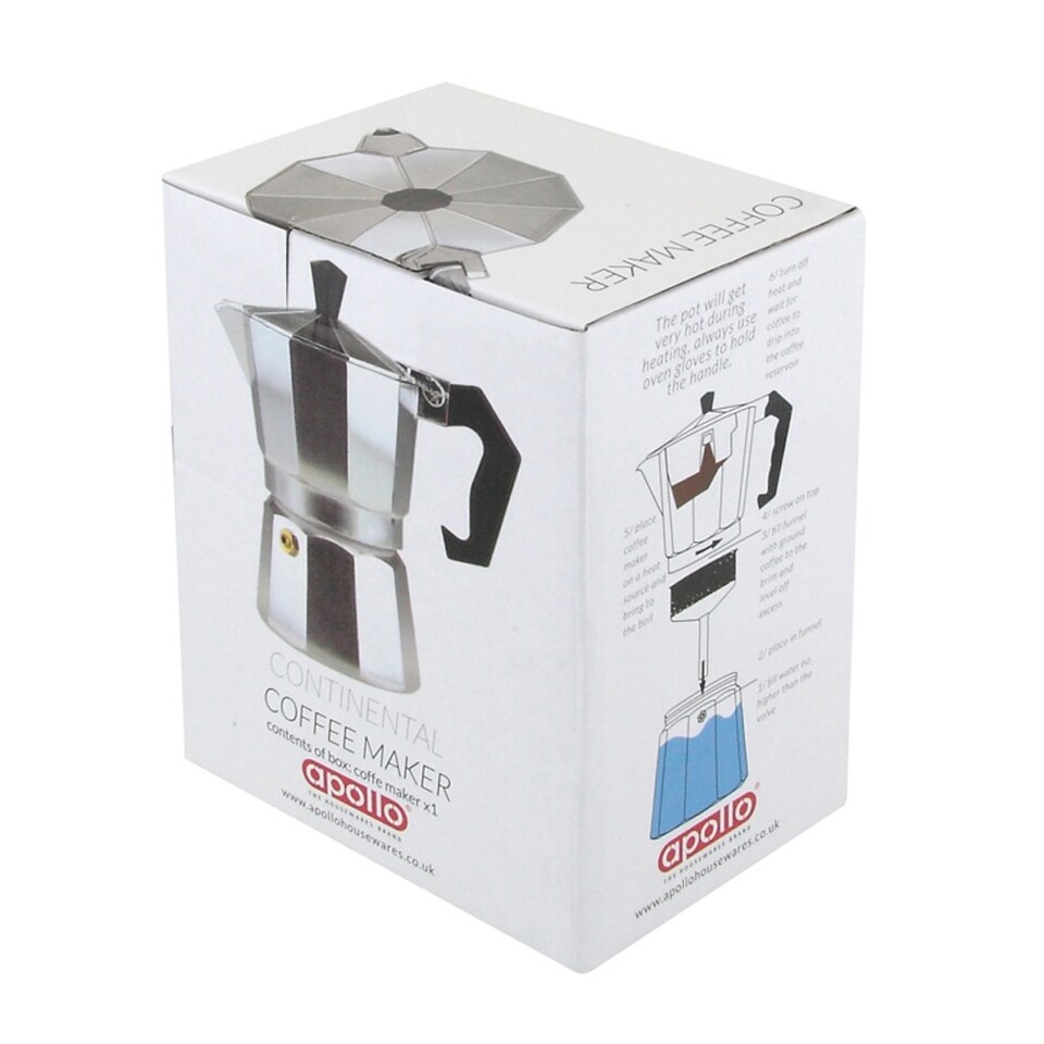 image 1 of Apollo Aluminium 175ml Coffee Maker | Silver | Silver | One Size | 1