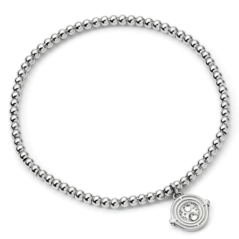 image 1 of Harry Potter Stainless Steel Time Turner Ball Bead Bracelet