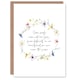 image 1 of Wedding Card Marriage Poem Lives Footprints Heart Flowers