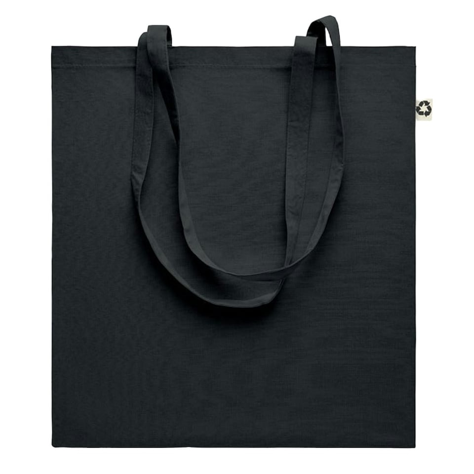 image 1 of MidOcean Zoco Colour Recycled Cotton Shopper Bag - Black - One Size Black