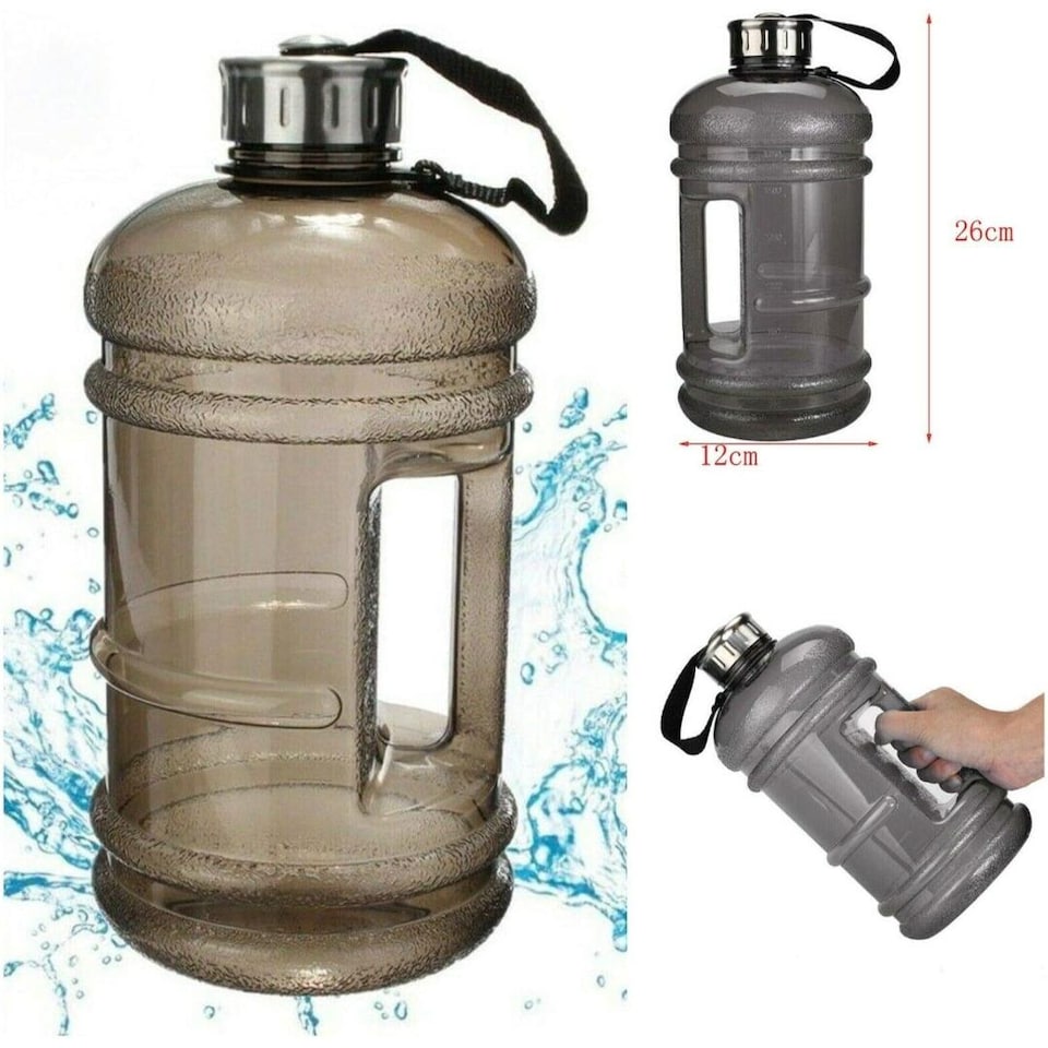 image 1 of MantraRaj Large 2.2 Litre Sports and Gym Water Bottle with Easy Carry Handle BPA Free Sports Bottle