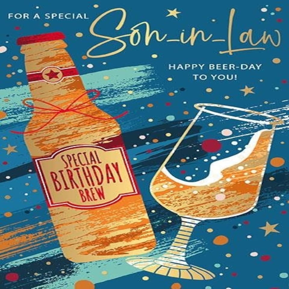 Words 'n' Wishes Traditional Cards Words 'n' Wishes Son-in-Law Birthday For a Special Son-in-law Birthday