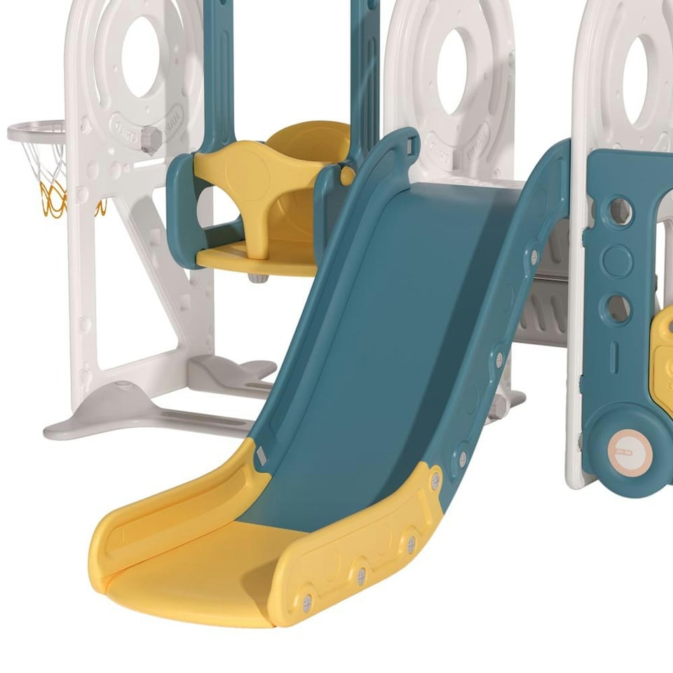 image 1 of Living and Home 3-in-1 Kids Toddler Swing, Slide, and Climber Playset - Yellow