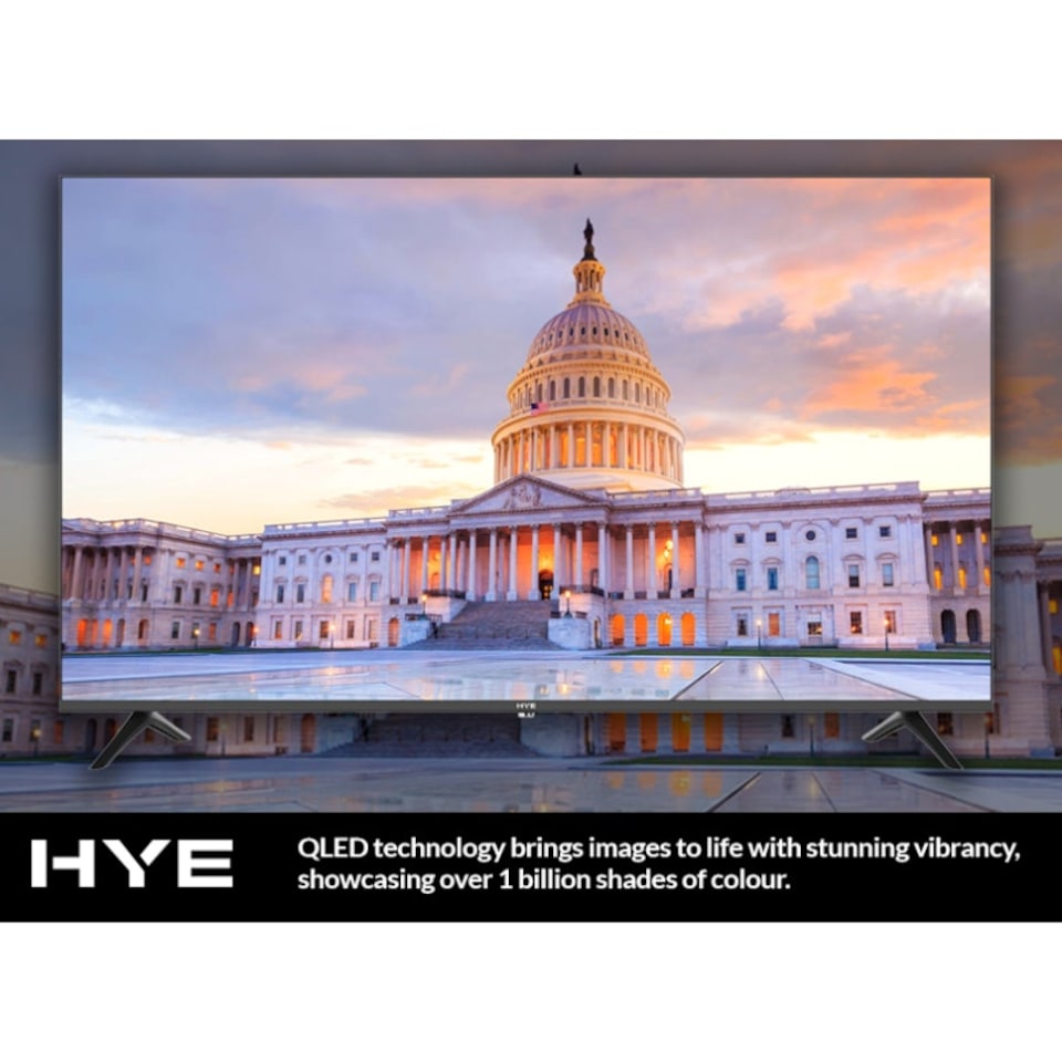 image 1 of HYE 55" 4K QLED Tizen OS WiFi Frameless Smart TV - 55QLEDS2008