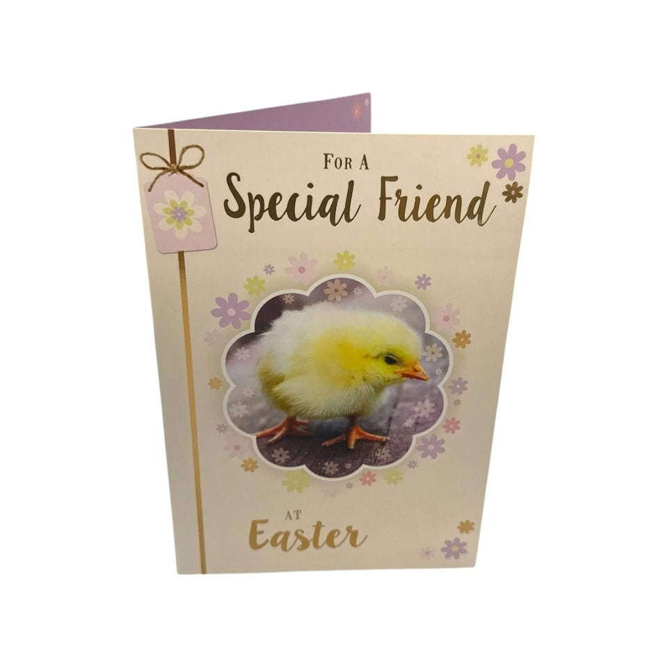 image 1 of For A Special Friend Chick Design Happy Easter Card