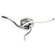 image 5 of First Choice Lighting Set of 2 Ara Chrome LED Flush Ceiling Lights Chrome