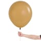 image 2 of Fashion Solid Latte Brown Sempertex Biodegradable Latex Balloons 45cm / 18 in - Pack of 25