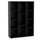 image 9 of COSTWAY 11-Cube Bookcase Geometric Bookshelf Display Cabinet Black