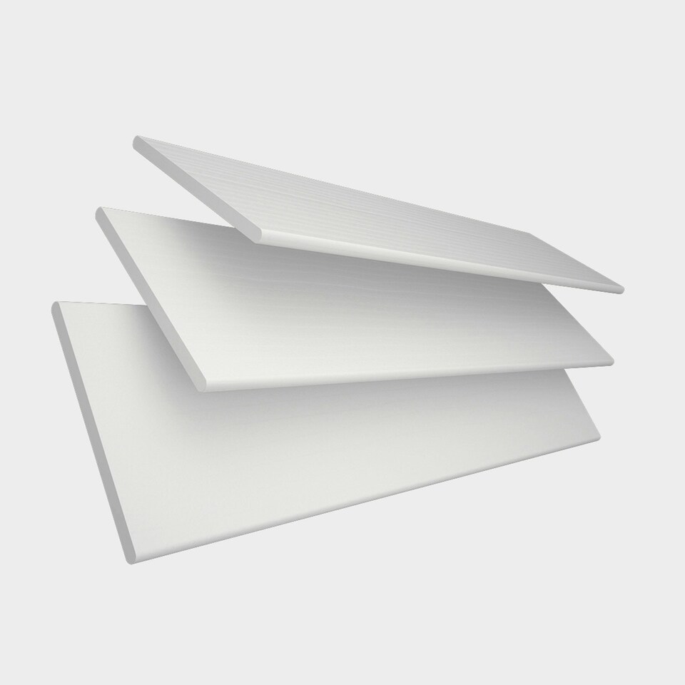 image 1 of 110cm Serene Faux Wood Venetian Blinds with String (130cm Drop) White | White