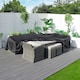 image 3 of Direct Wicker Outdoor Heavy Duty Waterproof Rectangular Table Chair Rain Cover