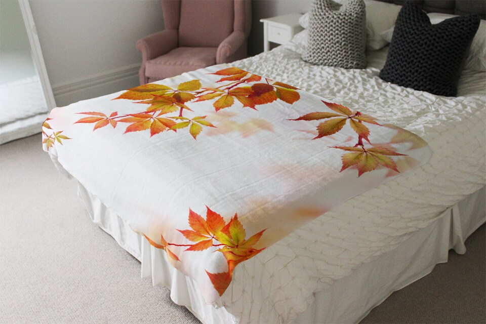 image 1 of Autumn Leaves Blanket | Multi