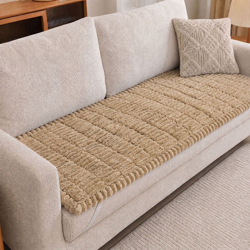 image 1 of Marlow Sofa Cover Corduroy Non Slip Machine Washable
