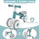 image 8 of COSTWAY Baby Balance Bike 4 Wheels Toddler First Bike Blue
