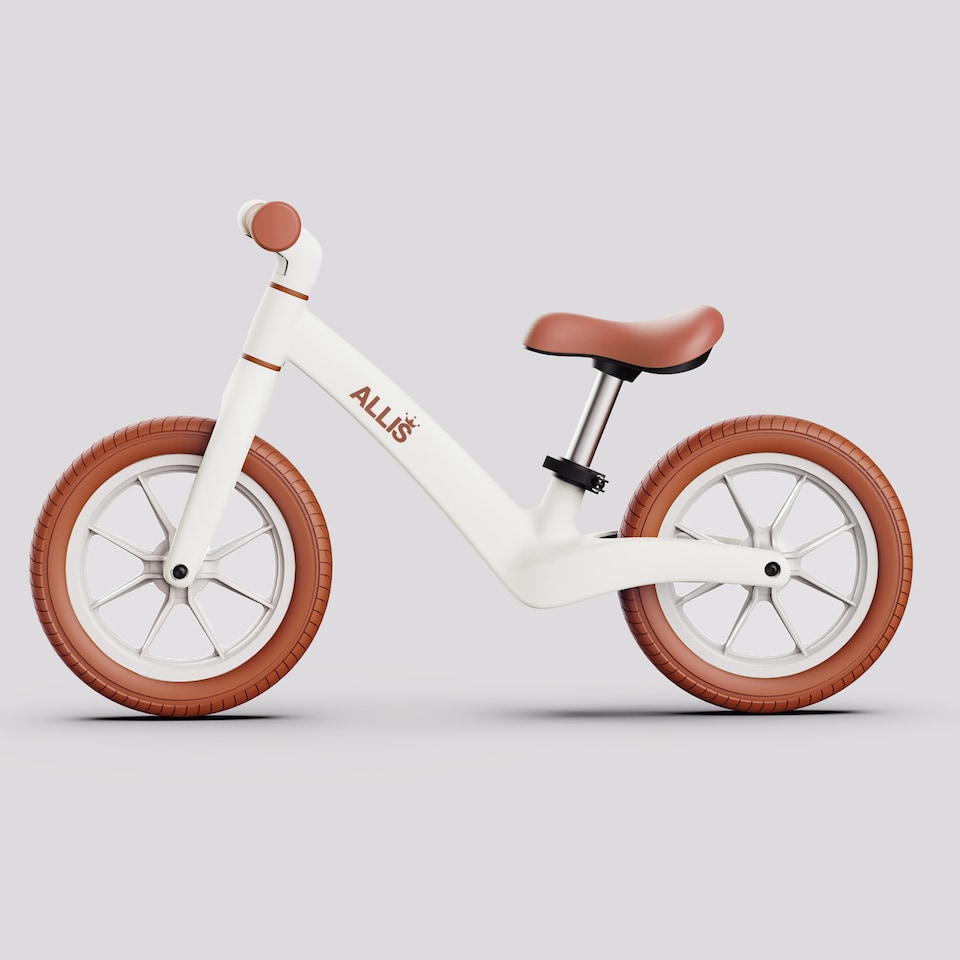 image 1 of Allis Lumi Balance Bike for 2 Year Olds - White
