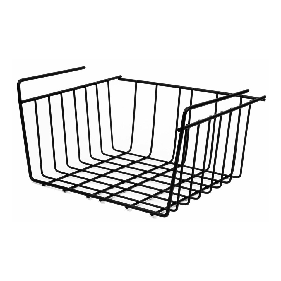 image 1 of Buckingham High End Under Shelf Storage Basket Organising Rack 32.5 cm - Black