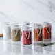 image 5 of Argon Tableware Glass Storage Jars with Heart Labels - 70ml - Clear - Pack of 6