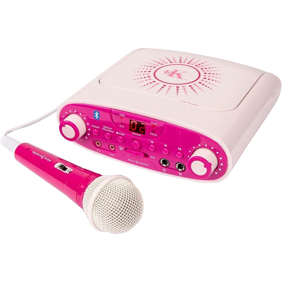 image 1 of Professional Karaoke Machine with Microphone | Bluetooth CDG Karaoke System for TV