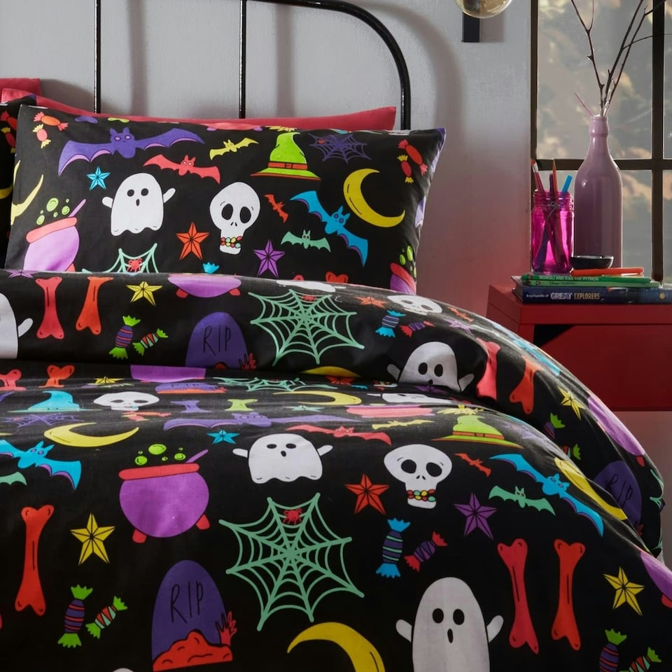 image 1 of Portfolio Home Ghouls & Ghosts Halloween Bedding Multi | Double