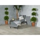 image 1 of Rattan Multi Position Arched Sun Lounger