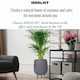 image 6 of Honeycomb Style Dark Grey Planter with Legs, Round Indoor Plant Pot Stand for Indoor Plants by Idealist Lite D30 H43 cm, 19L