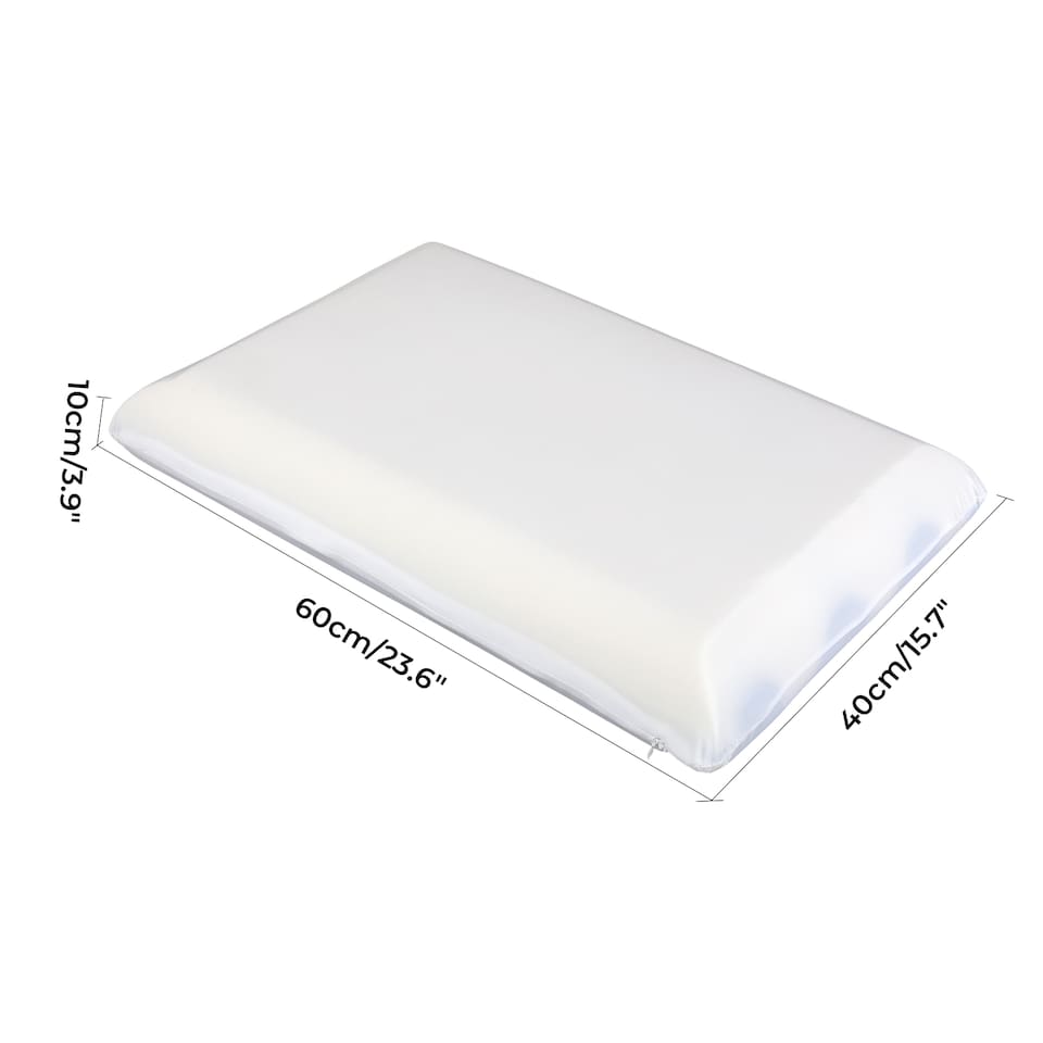image 1 of Lavio Memory Foam Pillow Contour Orthopedic Neck Support Dual Sided 2 Firmness