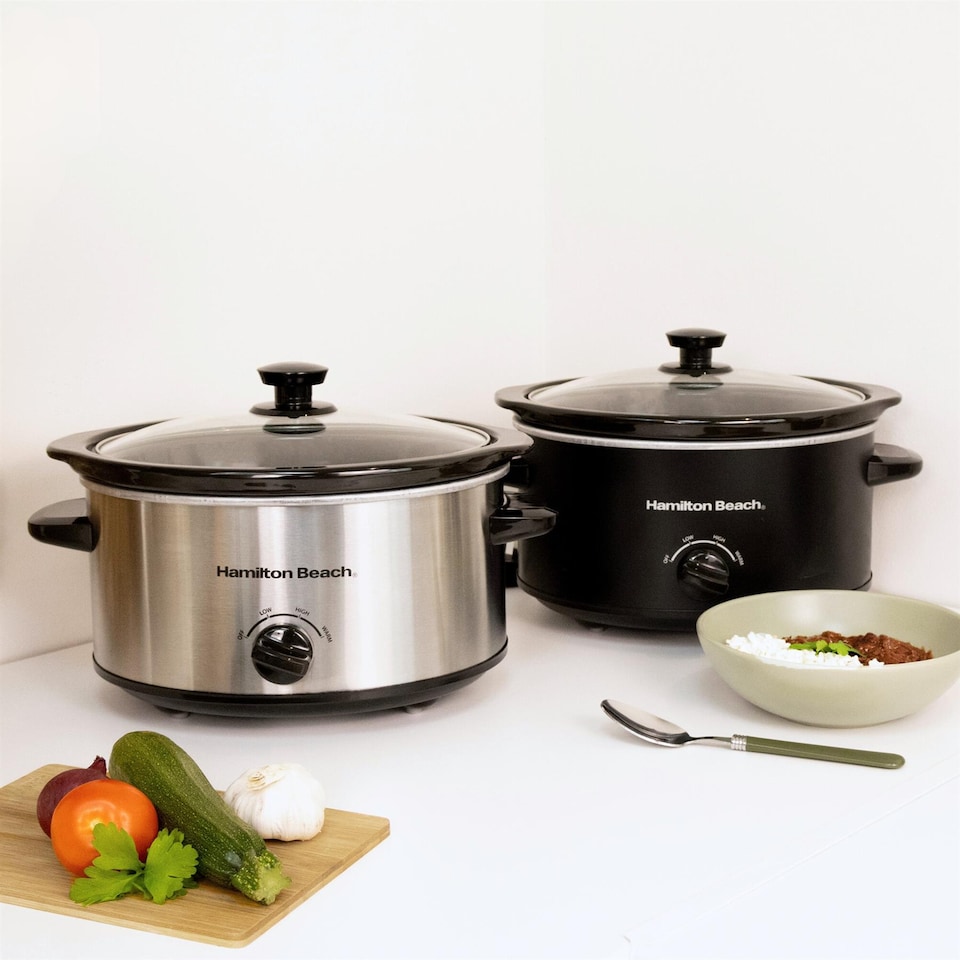image 1 of Hamilton Beach 'The Comfort Cook' 3.5L Silver Slow Cooker