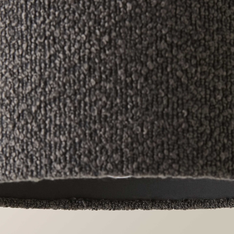 image 1 of ValueLights Reni Small Charcoal Boucle Pendant Shade | Grey